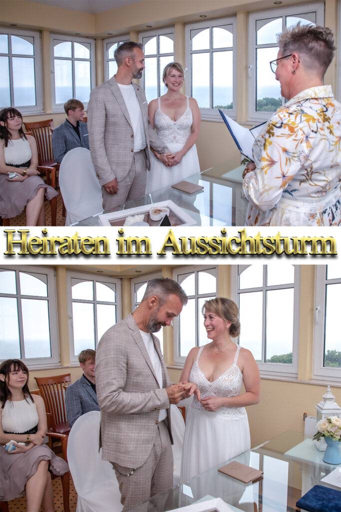 heiraten im Aussichtsturm Vju Hotel Rügen
